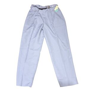 Vintage Liz Baker Women’s 16 Dress Pants Career Pleated Belted Blue Union Made